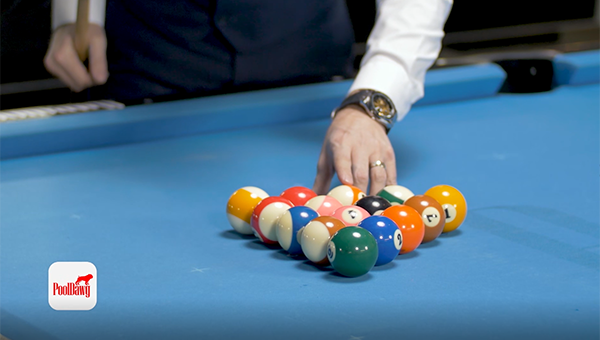 Identifying the gap between the balls in an 8-ball rack required to make the 8 ball on the break.