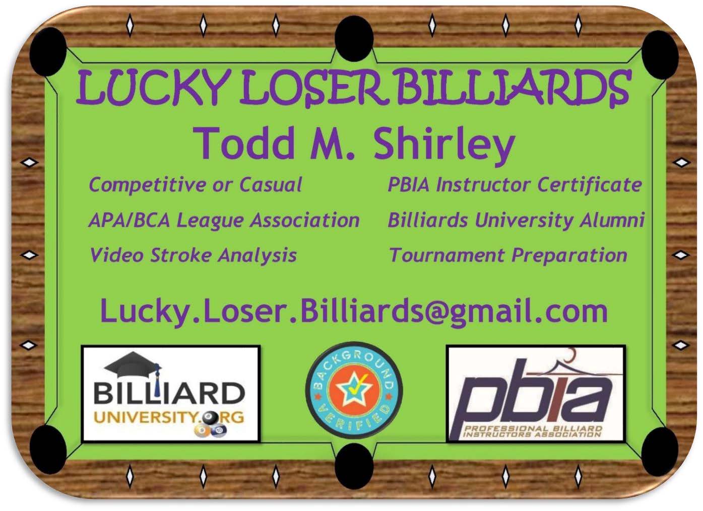 Lucky Loser Contact Information