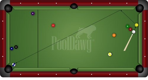 Diagram 4: Two Way Shot For 10-Ball