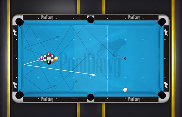 Diagram showing the 4 and 5 ball track to the “middle” zone for an easy transition from the “high” zone to the “low” zone)