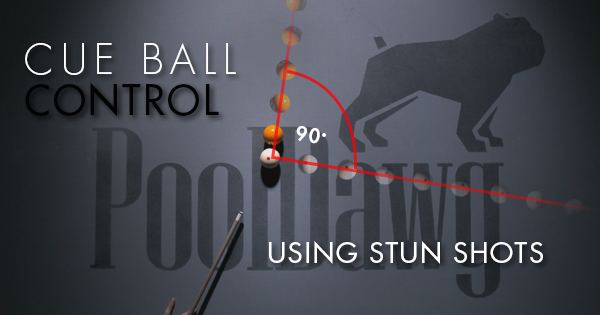 Using stun shots to control the cue ball
