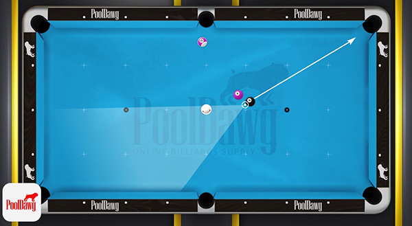 Florian pie-shaped zone for good position on the 8 ball is quite large, but the 4 ball’s proximity to the 8 will make his shot on the 8 more difficult.
