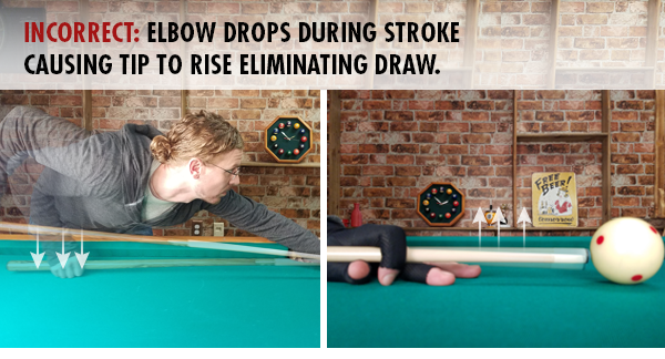 Billiards Wrong Elbow Positioning