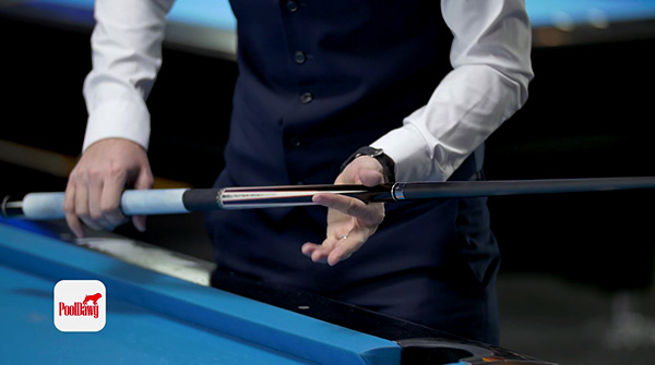 a loose grip in the center of the cue will help power your stroke