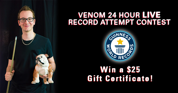 Venom’s LIVE 24 Hour World Record Attempt Contest