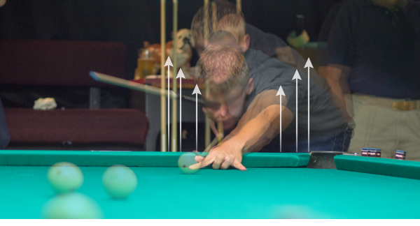 Billiards Standing Up During Stroke