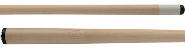 A nice, Hard Rock Maple shaft is pictured. This represents the typical look of a pool cue shaft.
