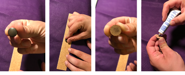 Attaching a pool cue tip