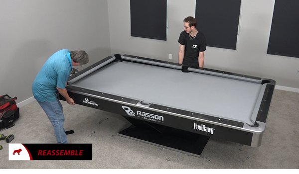 Reassembling A Pool Table Top