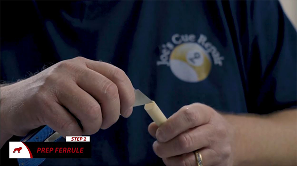 Prepping a Pool Cue Ferrule