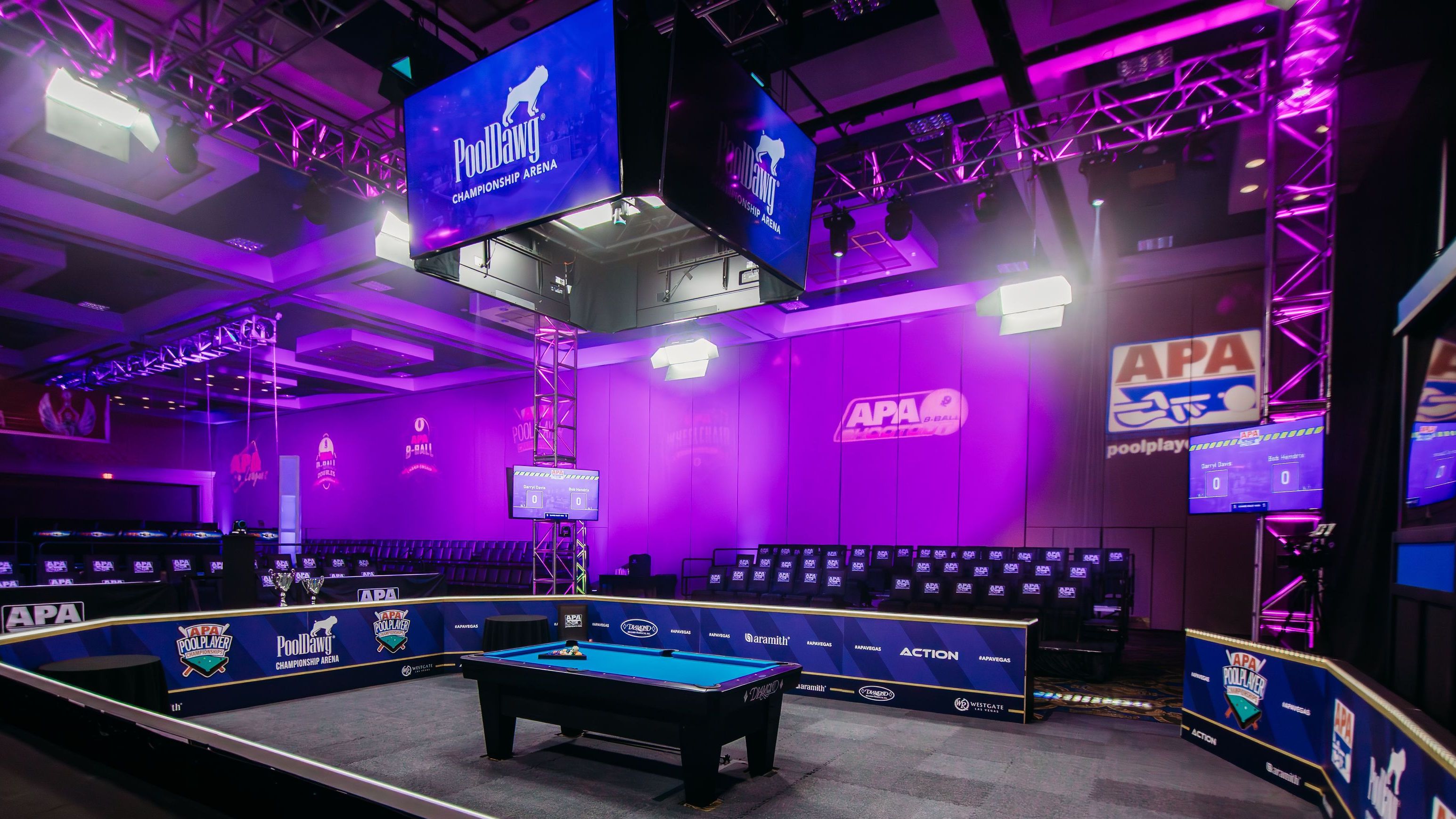 PoolDawg Championship Arena, Home of the World Pool Championship Finals
