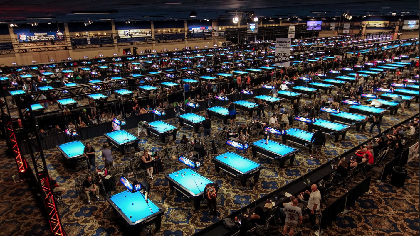 Part of the main tournament room